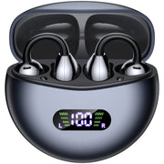 VEAT00L Clip-On Bluetooth 5.4 Sports Headphones with ENC, IPX7 Waterproof, 50H Battery Life for Small Ears and Glasses Wearers