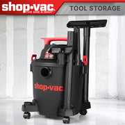 Shop-Vac 8 Gallon Wet/Dry Vacuum Cleaner, 6.0 Peak HP Motor, Stainless Steel Tank, 1-7/8 in Hose, 7 ft Hose Length, 12 ft Power Cord, HL14-C550