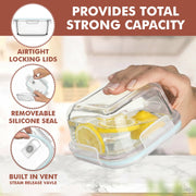 Razab Glass Food Storage Containers with BPA-Free Leakproof Lids, 24-Piece Set, Borosilicate Glass, Airtight Meal Prep Containers