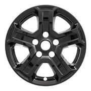 Coast2Coast Int. Impostor 17 Inch 5-Spoke Snap-On Wheel Cover Set, Gloss Black, ABS Plastic, IWCIMP420BLK