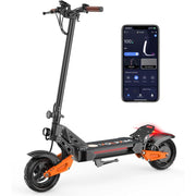 Generic Off Road Electric Scooter, 800W Brushless Motor, 31MPH Speed, 48V 15.6Ah Battery, 30 Miles Range, 11in All-Terrain Tires, Front and Rear Dual Suspension, Dual Disc Brakes, Q202025