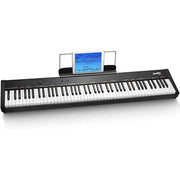 Moukey MK2017 88 Key Full-Size Weighted Electric Piano with 43 demo songs 83 rhythms 128 Premium Tones