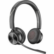 Poly Savi 7320 Ultra-Secure Wireless DECT Headset, Stereo, Noise-Canceling Microphone, Microsoft Teams Certified, Black