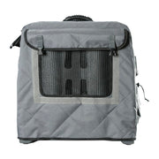 Lucky Duck Medium Kennel Cover, Durable 600D Polyester, All Weather Ventilation, Easy Roll Windows, Storm Grey, 21-70224-6