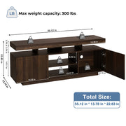 Hommpa LX00726 LED TV Stand with Power Outlets for TVs up to 65