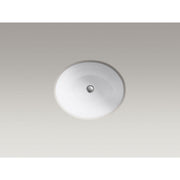 KOHLER Caxton Vitreous China Undermount Bathroom Sink in White-K-2205-0