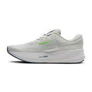 Brooks Revel Max Men's Athletic Shoe with Glideroll Rocker Technology, White Moonlight Green Gecko, Size 13 D, Medium Width, 110482-177