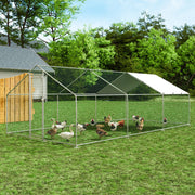 TOETOL TJL0002 Extra Large Metal Chicken Coop Walkin Poultry Cage Hen Run House Rabbits Habitat Cage
