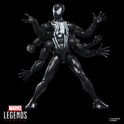 Hasbro Marvel Legends Dark Avengers Spider-Man 6-Inch Action Figure with Six Arms, Accessories, Build-A-Figure Leg Piece, Red, G0824