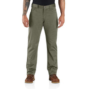 Carhartt Force Relaxed Straight Lined Work Utility Pants, Dusty Olive, W32 L30, UPF 30+ Protection, Rugged Flex Stretch, 106409