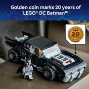 LEGO DC Batman The Batman Batmobile Building Toy, 330 Pieces, Includes Batman Minifigure with Fabric Cape and 20th Anniversary Golden Coin, Ages 9+, 6588654