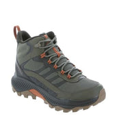 Merrell J038278 Speed Strike Mid Waterproof Hiking Boots for Men - Olive - 9.5M