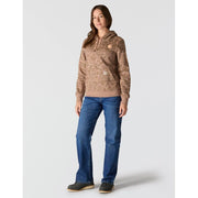 Carhartt Women's Relaxed Fit Midweight Logo Sleeve Graphic Hoodie, Soft Sepia Vintage Camo, X-Large, 107267