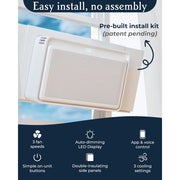 Windmill 10W2Wi WhisperTech 10,000 BTU Smart Window Air Conditioner - Ultra-Quiet, Energy Efficient, Wi-Fi Enabled, Cools Up to 450 Sq. Ft.