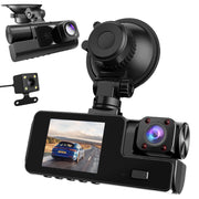 Zymise Dash Cam Front and Rear, 1080P Full HD, Bluetooth, Built-in Wi-Fi, Night Vision with Infrared LEDs, GPS Navigation, 24-Hour Parking Mode