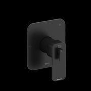 Riobel Equinox 1/2 Thermostatic Pressure Balance Shower Trim with 5-Function Diverter, Black, TEQ45BK