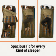 Kelty 35431725BOV Wayback 20 F Oversized Sleeping Bag, Burnt Olive
