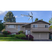 Five Star 6818KJ-FSA-HYW 4K HD Outdoor HDTV Antenna, 300-Mile Range, Multidirectional, Black, 30 in