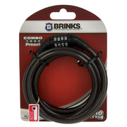 Brinks 165-14405 Covered 5/16 inch x 5 feet Flexible Steel Combination Cable Lock