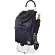 Bigger Trolley Dolly, Black Shopping Grocery Foldable Cart