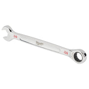 Milwaukee 48-22-9416 SAE Combination Ratcheting Wrench Mechanics Tool Set (15-Piece)