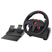 Subsonic Superdrive 270 GT Gaming Steering Wheel with Pedal Set, Dual RGB LED Sticks, 270 Rotation, Programmable Buttons, Compatible with PS3, PS4, Xbox One, Xbox Series XS, Nintendo Switch, PC, SA5721-1