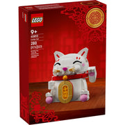 LEGO Lucky Cat Building Toy, 280 Pieces, Waving Paw Action, White, Ages 9+, 6523866
