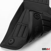 OMAC XC60 Premium Floor Mats for Volvo XC60 2018-2022 3D Car Liners Set Black/Front & 2nd Row Seat