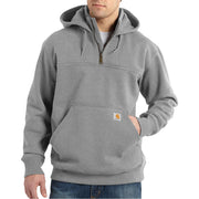 Carhartt 100617-034 Rain Defender Loose-Fit Heavyweight Quarter-Zip Hoodie, Heather Gray, XL