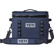 YETI Hopper Flip 18 Soft Cooler, Leakproof HydroLok Zipper, ColdCell Insulation, DryHide Shell, Classic Navy, 18-Can Capacity, 18060132138