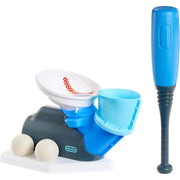 Little Tikes 639548 2-in-1 Pop and Pitch Trainer Toy Baseball Set - 6pc