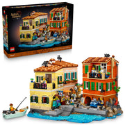 LEGO 6530100 Ideas Italian Riviera Building Set, 3,251 Pieces, 3 Colorful Buildings with Removable Roofs, 10 Minifigures, Multicolor, 21359