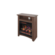 ChimneyFree 18WM307-PO95 18-In Infrared Quartz Wall Mantel Electric Fireplace, Saddleback Brown Oak