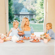 Paris Hilton Heiress Collection 12-Piece Dinnerware Set, Rose Pink, Scalloped Ruffle Rim, Durable Ceramic Stoneware, Microwave and Dishwasher Safe, Service for 4, PH13812-AZ