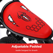 Sppty SPPBK02-12 12 Inch Kids Bike with LED Lights, Removable Training Wheels, Red