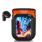 Ikara Audio NE20 Wireless In-Ear Earbuds with Real-Time AI Translation, LED Touchscreen, HD Stereo Sound, Active Noise Cancellation, IPX4 Waterproof, Black