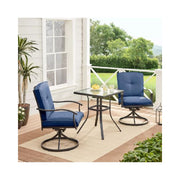 Mainstays Belden Park 3-Piece High Bistro Table Set, Blue - Easily Assembled
