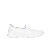 Skechers Women's Go Walk Joy Joselin Slip-On Athletic Sneaker, White Purple, Size 9, 124686
