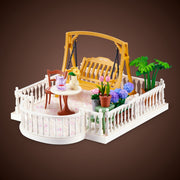 ZURU Mini Brands Mini Spaces Garden Customizable Miniature Garden Diorama with Lifelike Plants and Accessories Roof Garden Theme Ages 8+ 77866