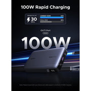 Ugreen 20000mAh 100W Nexode Power Bank, USB C 3-Port PD Fast Charging, Digital Display, Compact Lightweight Design, 25188