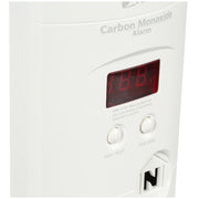 Plug-In Carbon Monoxide Alarm with Digital Display and 9-Volt Backup