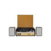 Crosley CR7017B-BK Coda Shelf System Vinyl Record Player with wireless Bluetooth - Audio Turntables