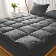 JUSTLET Extra Thick Queen Mattress Topper, Cooling Mattress Pad Cover