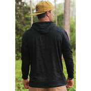 BURLEBO Performance Hoodie - Black Camo - 2XL