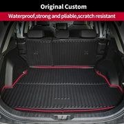 AOMSAZTO FM-TO-026-ZH-3-Sienna Car Floor Mats, Cargo Liner, and Backrest Mat Set, Custom Fit for Toyota Sienna 2021-2024 7-Seat Without Spare Tire, TPE All-Weather Protection