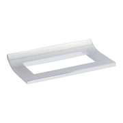 Ginger Cinu 24 Inch Double Towel Bar, Solid Brass, Polished Chrome, Contemporary Style, 2-Inch Spacing, 4722-24/PC