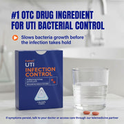 Cadence OTC 4-in-1 Urinary Tract Infection Emergency Relief Kit with Test Strips, Maximum Strength Pain Relief, Infection Control Tablets, pH Power Flush