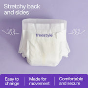 Freestyle Hyper Absorbent Ultra Soft Baby Diapers Size 4 Unisex 48 Count FWDPRS4CT48