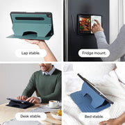 ZUGU Case Slim Protective Tablet Case for Apple iPad 10.2 Inch 7th/8th/9th Generation, Magnetic Stand with 8 Angles, 5 Ft Drop Protection, Sleep/Wake Cover, Elastic Pencil Pocket, Black, ZG-M-102BLK