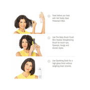 Drybar The Baby Brush Crush Heated Straightening Brush - NO COLOR ONE SIZE